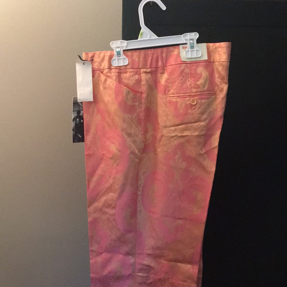 NWT Express Pink Paisley Editors Pick pants